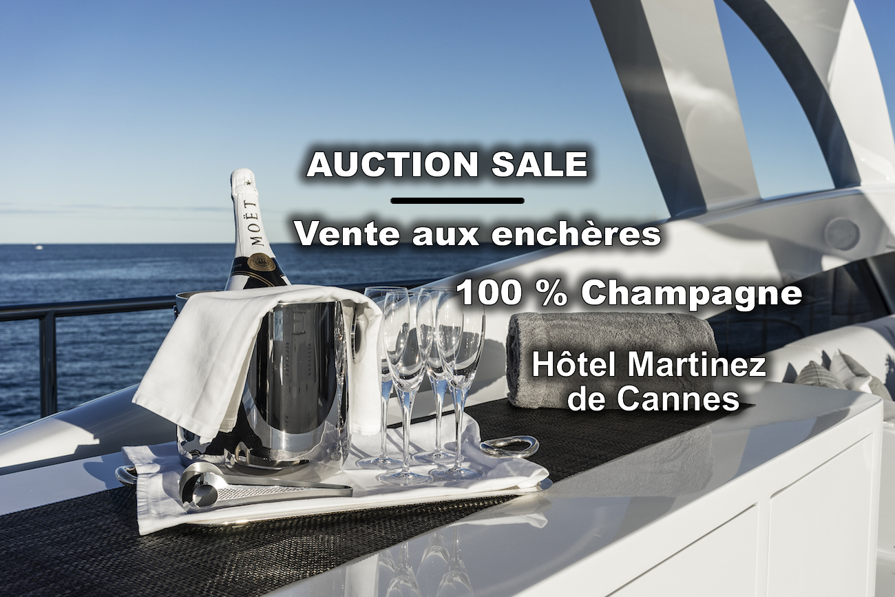 Lire la suite à propos de l’article Vente aux enchères 100 % Champagne tenue dans l’Hexagone à l\&rsquo;Hôtel Martinez de Cannes.