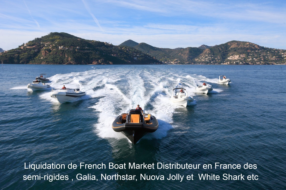 Lire la suite à propos de l’article Liquidation de French Boat Market Distributeur en France des semi-rigides telles que Galia, Northstar, Nuova Jolly et  White Shark etc … Des perspectives incertaines pour les clients et revendeurs !